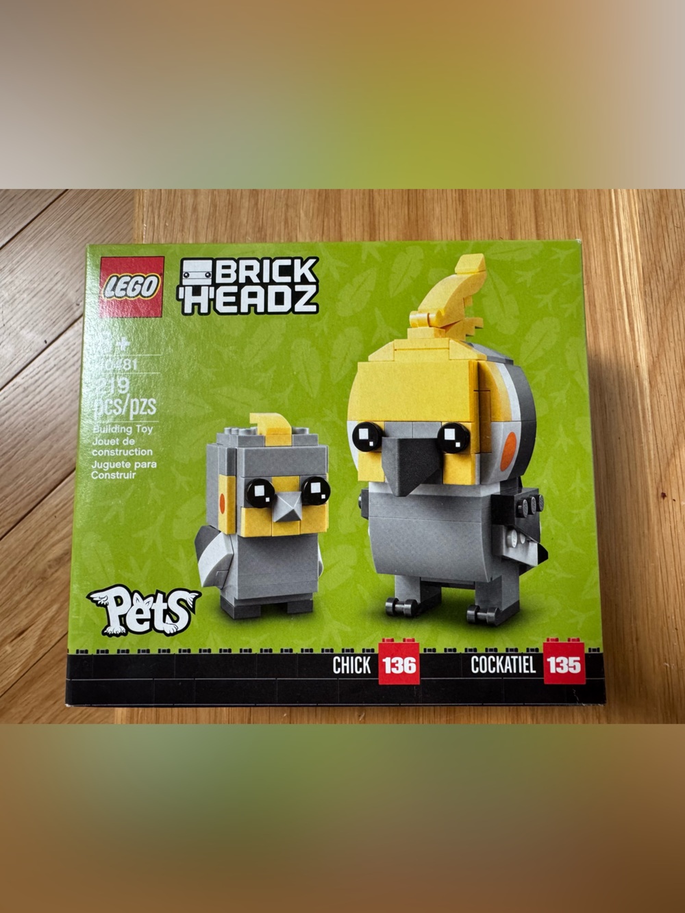 LEGO BrickHeadz Cockatiel & Chick Set - 40481